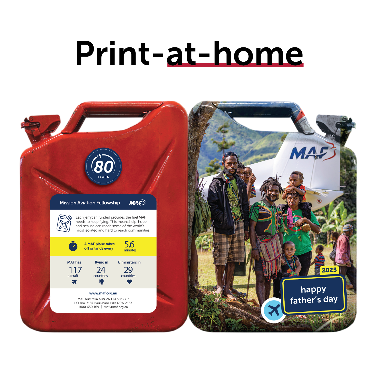 2025 Father's Day - 'Limited Edition' 80th Anniversary Jerrycan Card