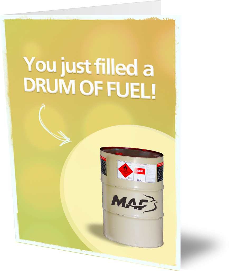 Fill a drum of fuel